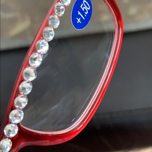 NWT Candy Did It Handmade Crystal & Pearl Floral Bling Reader Glasses 1.50 - Picture 11 of 11
